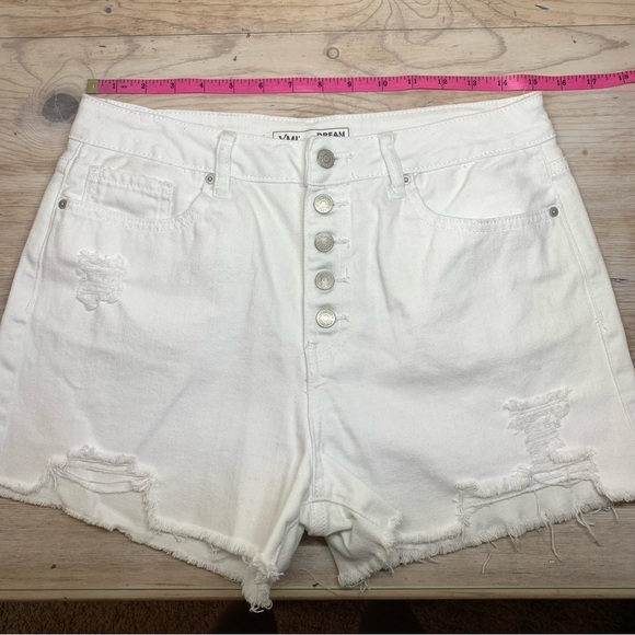 YMI Dream High Rise Button Fly Denim Shorts - Picture 7 of 16